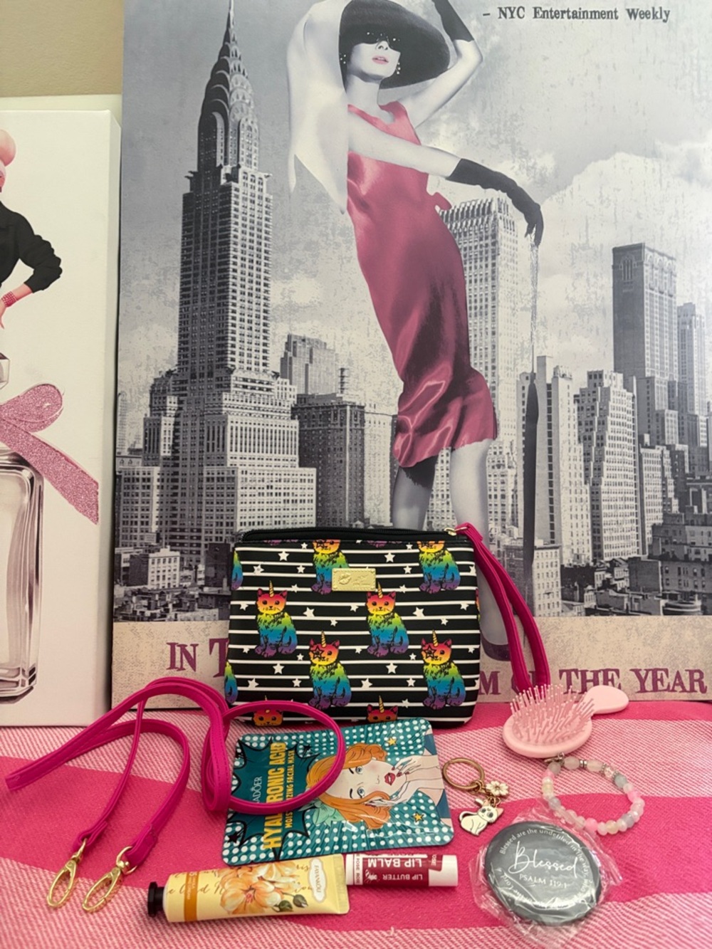 LUV Betsey by Betsey Johnson  Crossbody Bag - Pink Accent - Picture 9 of 10
